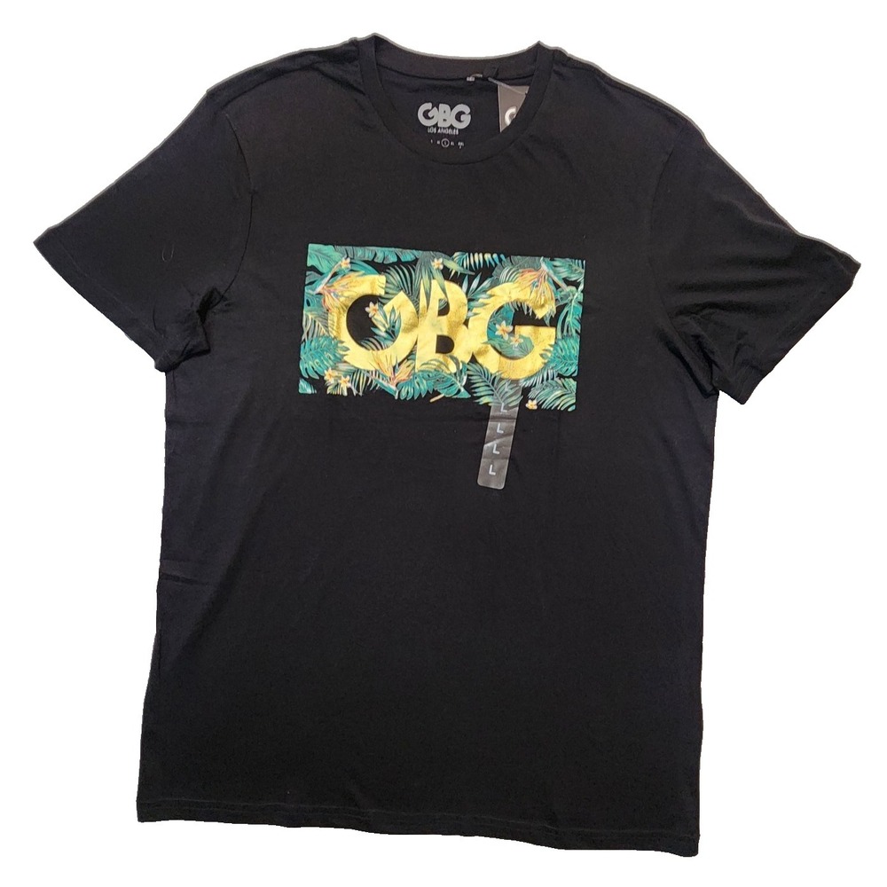 G by Guess Men's T-shirt Graphic Print Short Sleeve Danny‎ Tee Black Size L